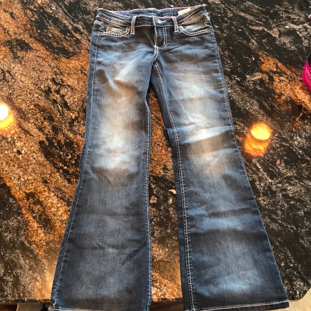 Girls cowgirl boot cut jeans